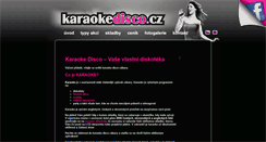 Desktop Screenshot of karaokedisco.cz