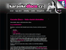 Tablet Screenshot of karaokedisco.cz